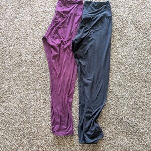 Purple and Black Leggings